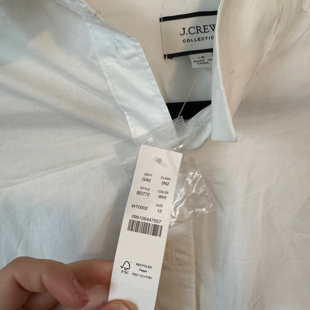 J Crew Feathered Button Down NWT - image 4